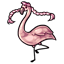 Rose Quartz Braids of a Dancing Flamingo