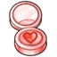 Rosy Red Heart Speckle Blush