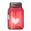 Lost and Found Romantic Heart in a Jar