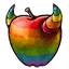 Rainbow Bad Apple Horns