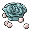 Aqua Roses and Pearls