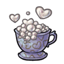 Cup of Peace Heart Bubbles