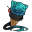 Blue Moon Kitty Cone