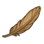 Rusted Gold Feather
