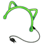 Neon Green Glowstrip Cat Ears