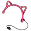 Neon Pink Glowstrip Cat Ears