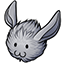 Silver Bunny Puff