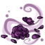 Purple Rose Embellishment
