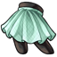 Minty Flared Skirt