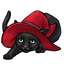 Feline Familiar Red Hat
