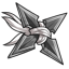 Pure Hair Wrapped Pointed Shuriken