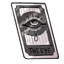 Darkened White Ringed Vision Tarot Card