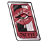 Oddly Dark Red Vision Tarot Card