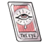 Lightened Pink Ringed Vision Tarot Card