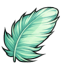 Small and Soft Honeydew Feather