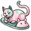 Sakura Cozy Kitten On A Slipper