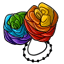 Colorful Rose Mask