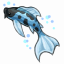 Blue Angelic Koi Fish