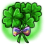 Bunch of Magical Four Leaf Clovers