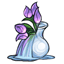 Vase of Water Lilies