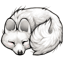 Snowy Fox Fluffbutt