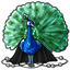 Peacock Beaded Corset of Night