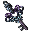 Purple Ombre Key of Ribbons