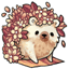 Autumnal Flourishing Hedgehog Frock