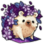 Violet Flourishing Hedgehog Frock