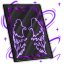 Angelic Purple Wings Card