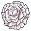 Ruffled White Rose Collar