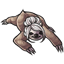 Sprawled Out Platinum Sloth Bun