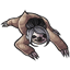 Sprawled Out Marred Sloth Bun