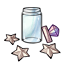 Jar of Fallen Cream Stars
