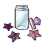 Jar of Fallen Pearled Purple Stars