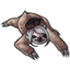 Sprawled Out Fawn Sloth Bun
