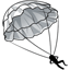 Pale Parachute Skirt