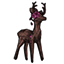 Amethyst Carved Fawn Figurine