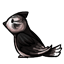 Chubby Inkblot Bird Companion