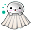 Ghostly Cream Skirt Fabric