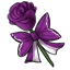 Royal Purple Rose Wedding Fabric
