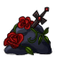 Ancient Sword of Overgrown Roses