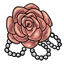 Intricate Rose With Pearls