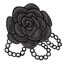 Classy Rose with Pearls