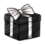 Monochrome Bow Wrapped Present
