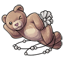 Winking Teddy Anklet