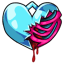 Ravishing Broken Heart Charm