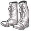 White Rockable Boots