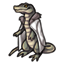 Silvery Long Tailed Croc Coat