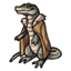 Luxurious Long Tailed Croc Coat